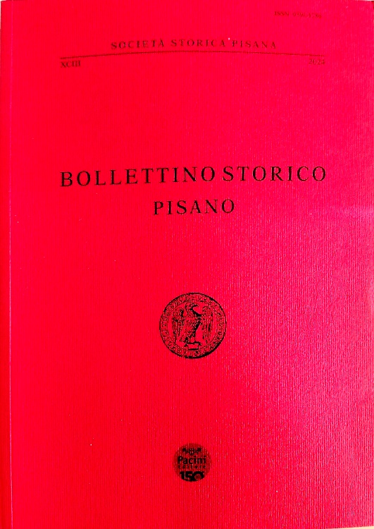 Bollettino Storico Pisano. Vol.XCIII, 2024.