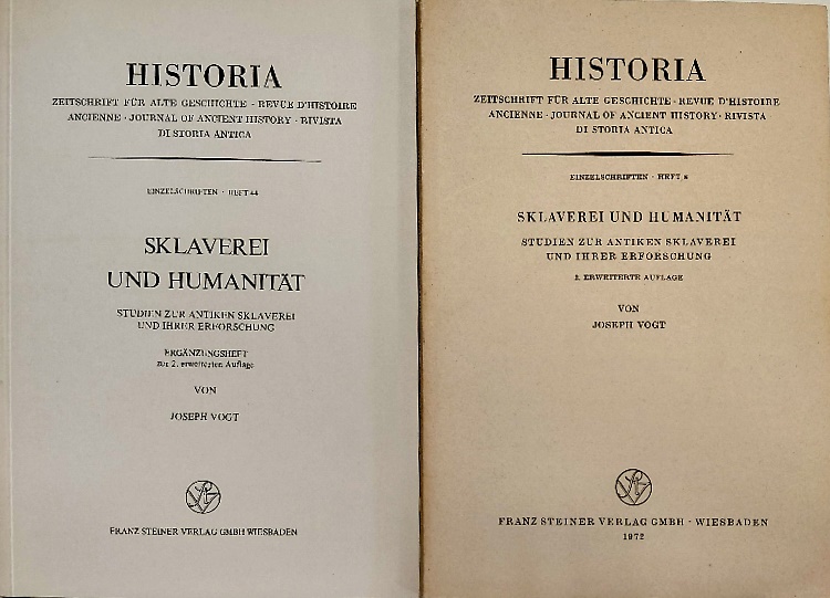 9783515038775-Sklaverei und Humanität: Studien zur antiken Sklaverei und ihrer Erforschung. Er