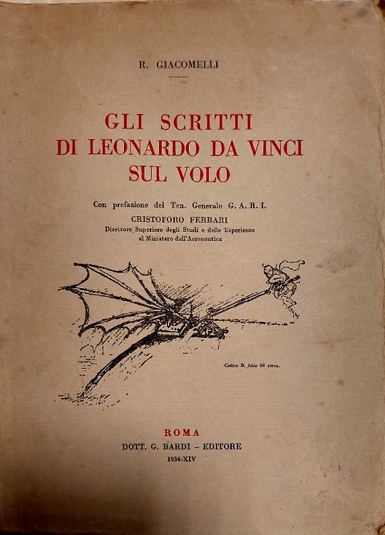 Gli scritti di Leonardo da Vinci sul volo.
