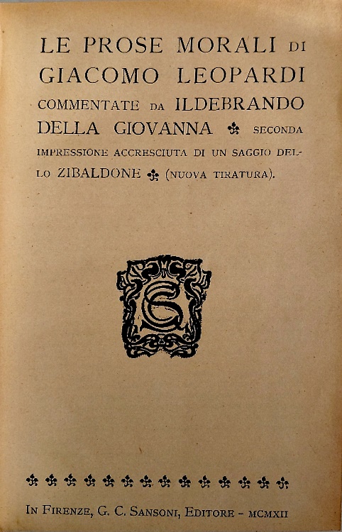 Le Prose Morali.