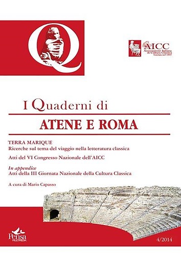9788867602100-I Quaderni di Atene e Roma 4/2014. Terra Marique. Ricerche sul tema del viaggio
