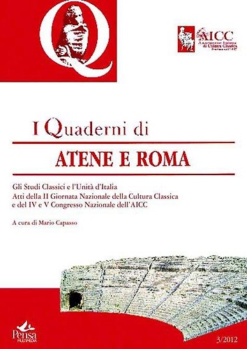 9788867600069-I Quaderni di Atene e Roma 3/2012.