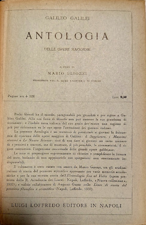 Antologia delle opere maggiori.