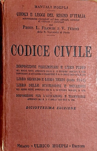 Il  codice civile.
