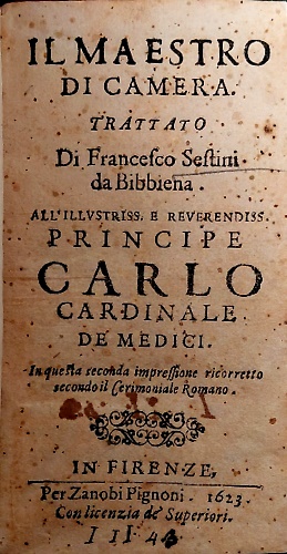 Il maestro di camera.