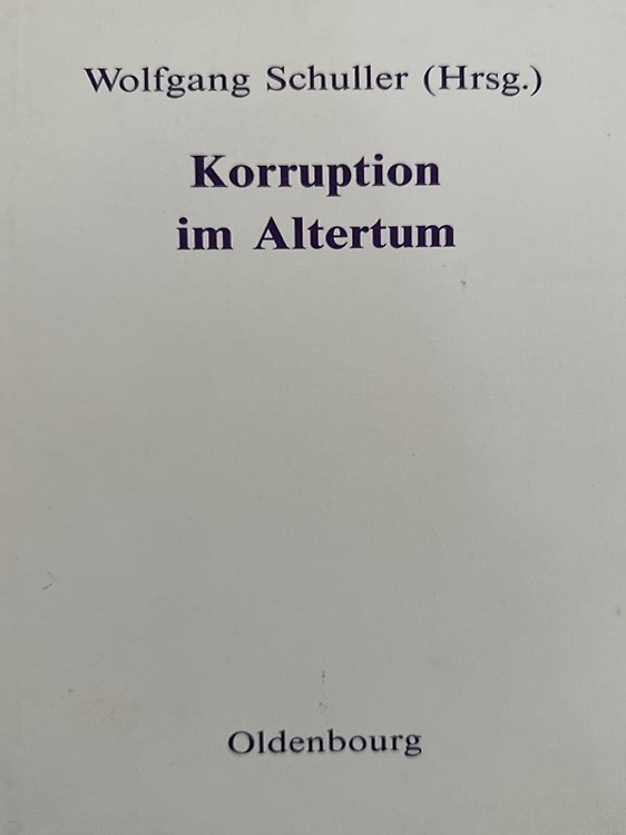 9783486511611-Korruption im Altertum. Konstanzer Symposium Oktober 1979