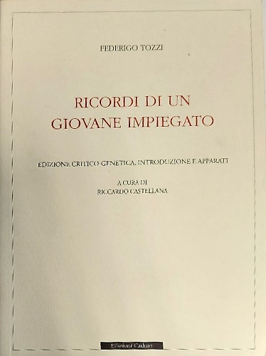 9788879232067-Ricordi di un giovane impiegato.