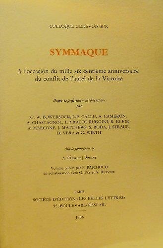 9782251691176-Colloque Genevois sur Symmaque.
