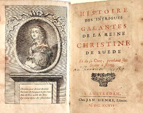 Histoire des intrigues galantes de la reine Christine de Suede et de sa cour, pe