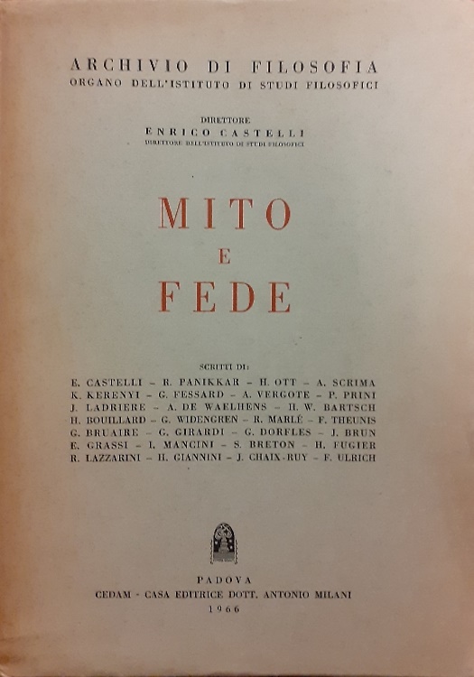Mito e fede.