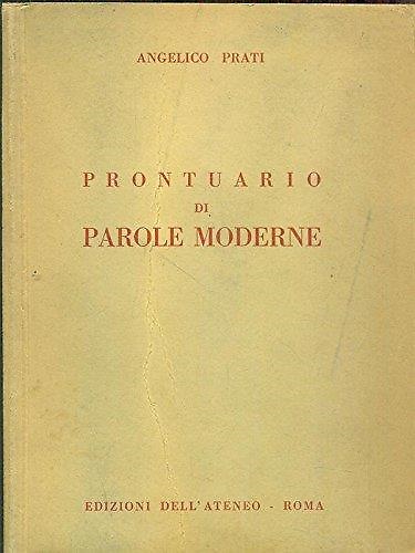 Prontuario di parole moderne.