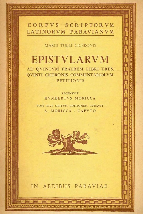 Epistularum ad Quintum Fratrem Libri Tres, Quinti Ciceronis commentariolum petit