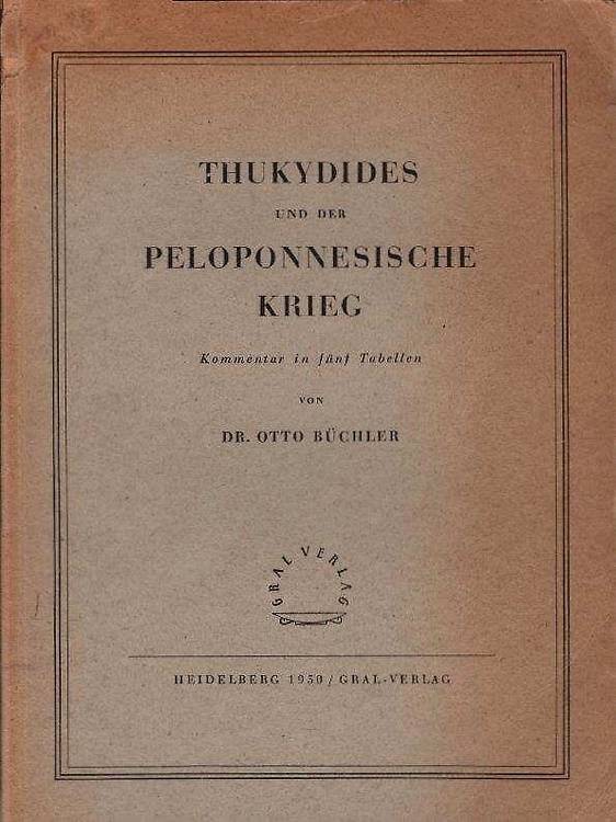 Thukydides und der Peloponnesische Krieg. Kommentar in 5 Tabellen.