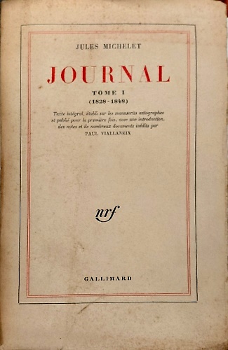 Journal tome I: 1828-1848.