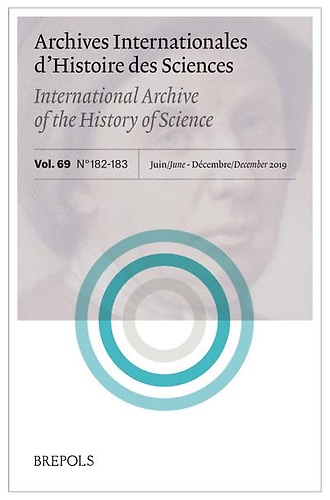 9782503582535-Archives Internationales d'Histoire des Sciences 69/182-183, 2019: Philippe de L