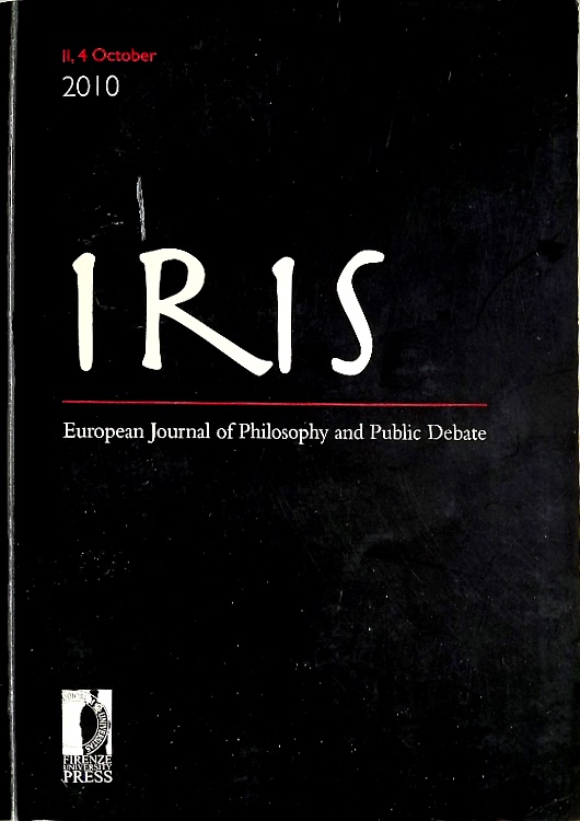 Iris : european journal of Philosophy and Public Debate : 2, October 2010.