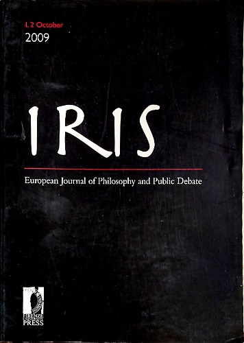 Iris : european journal of Philosophy and Public Debate : 1, October 2009.