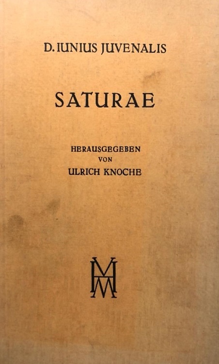 Saturae. Mit kritischem Apparat.