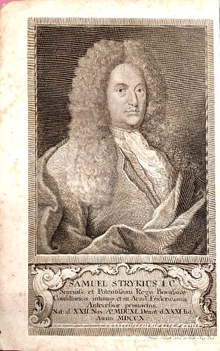 Stryk, Samuel (1640 Lentzen - 1710 Halle).