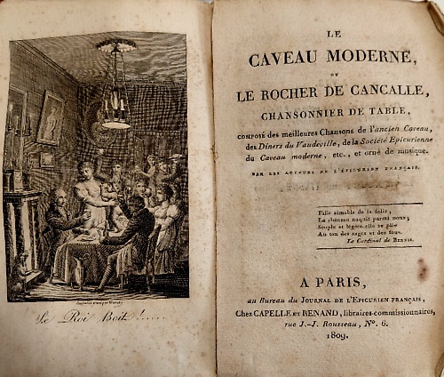 Le caveau moderne ou le rocher de Cancalle. Chansonnier de Table, composé des me