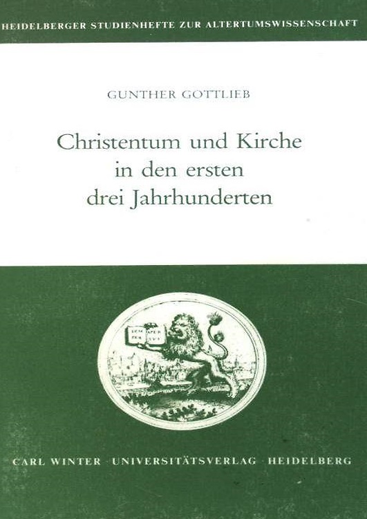 9783533044833-Christentum und Kirche in den ersten drei Jahrhunderten.