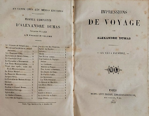 Impressions de voyage. La Villa Palmieri.