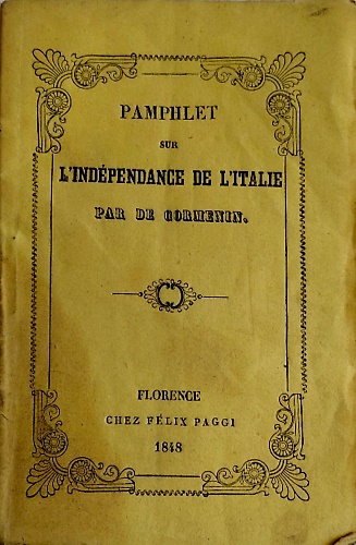 Pamphlet sur l' independance de l'Italie.