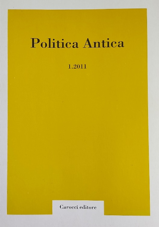 9788843059713-Politica antica. Rivista di prassi e cultura politica nel mondo greco e romano (