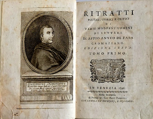 Ritratti poetici, storici e critici di varii moderni uomini di lettere... Tomo p