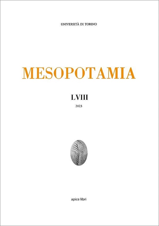Mesopotamia : rivista di archeologia, epigrafia e storia orientale antica. LVIII