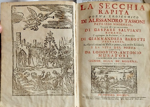 La secchia rapita poema eroicomico di Alessandro Tassoni patrizio modenese, coll