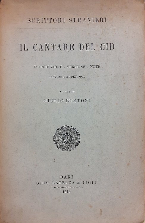Il cantare del Cid.