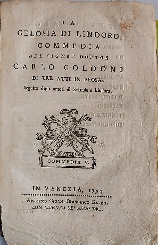 Raccolta completa di tutte le commedie in prosa, ed in verso del signor Carlo Go