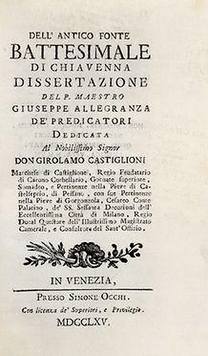 Dell'antico fonte battesimale di Chiavenna.