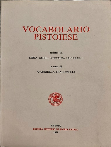 Vocabolario pistoiese.