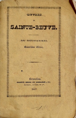 Oeuvres les consolations.