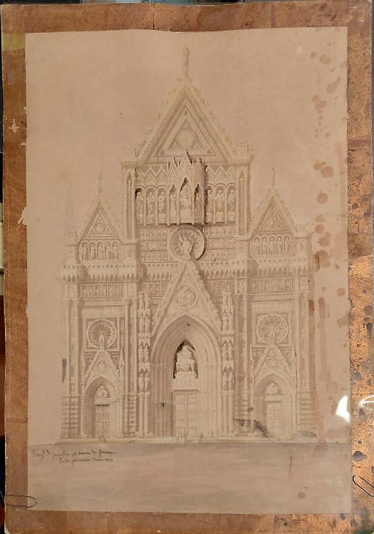 Progetto di facciata del Duomo di Firenze.