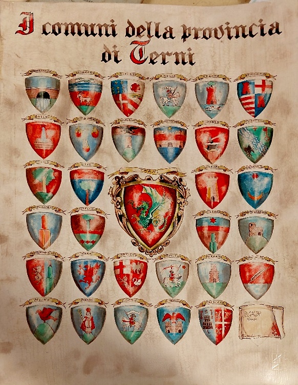 I comuni della provincia di Terni.