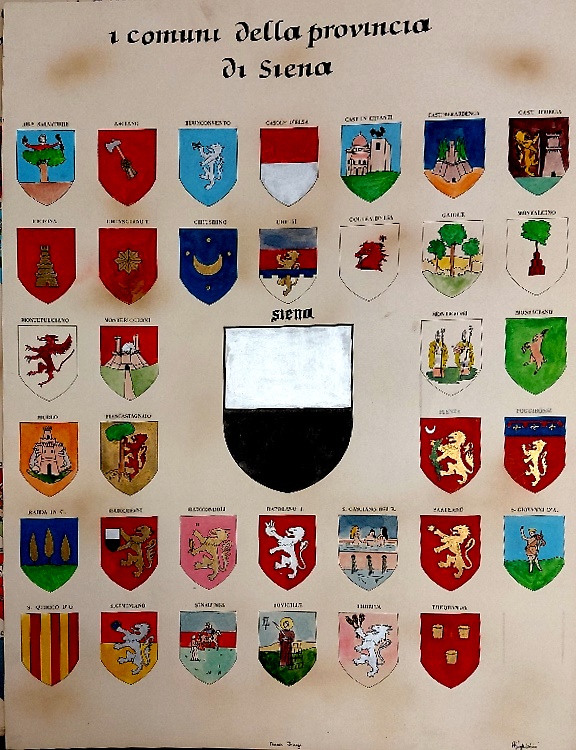 I comuni della Provincia di Siena.