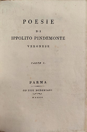 Poesie di Ippolito Pindemonte veronese.