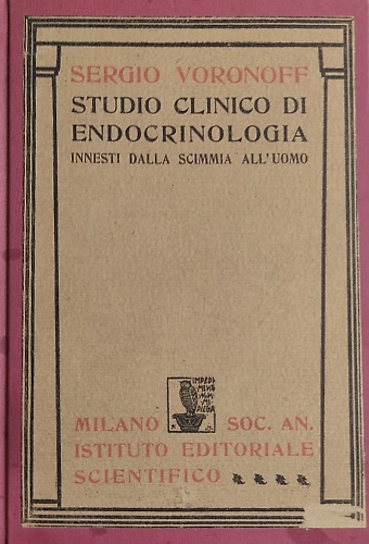 Studio clinico di endocrinologia. Innesti dalla scimmia all'uomo.