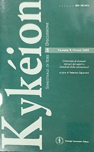 Kykeion  semestrale di idee in discussione. Numero 9 marzo 2003.