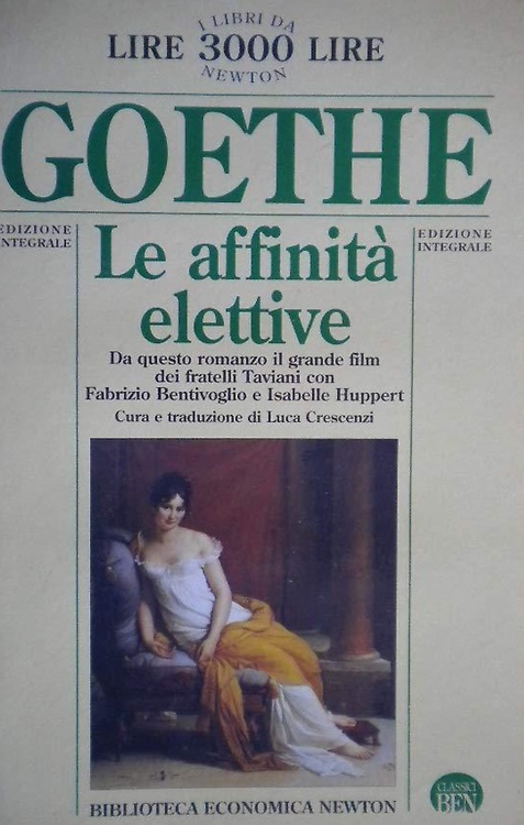 9788881833023-Le affinità elettive.