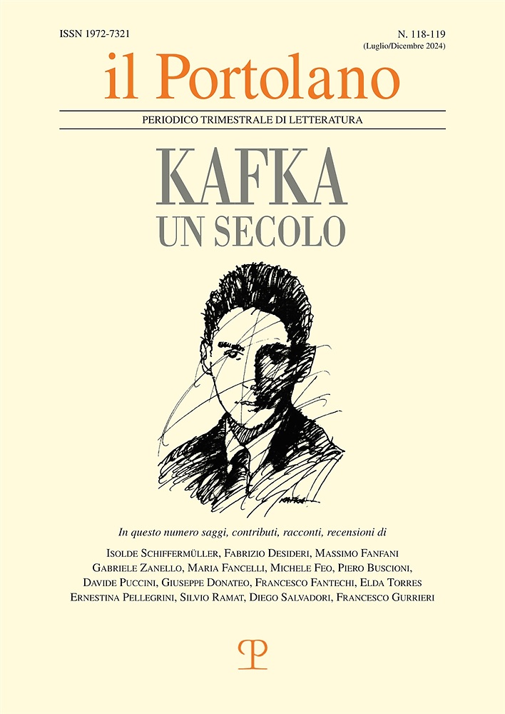 9788859624677-Il portolano (2024). Vol. 118-119. Numero Monografico. Kafka un secolo.