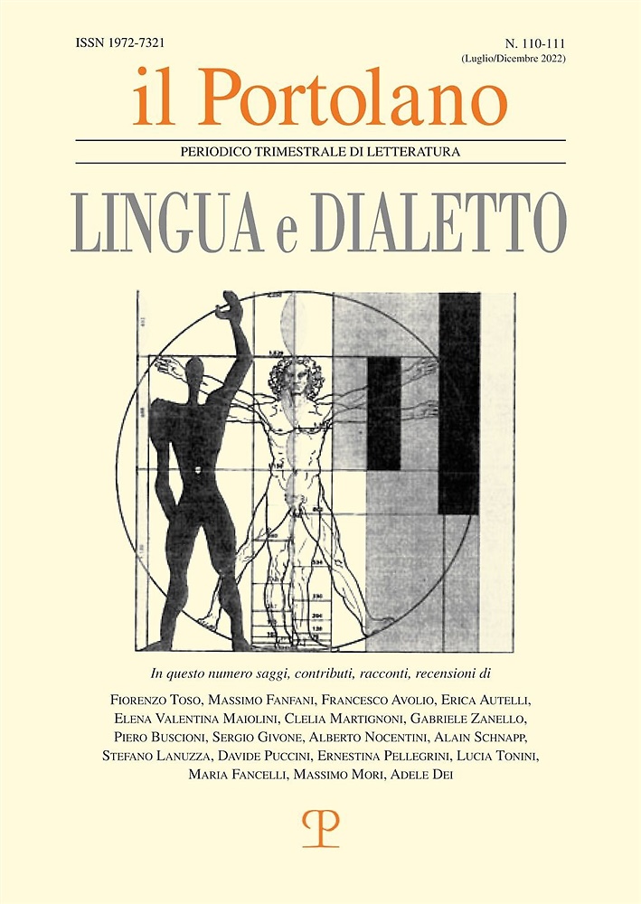 9788859623175-Il portolano (2022). Vol. 110-111. Numero Monografico: Lingua e dialetto.