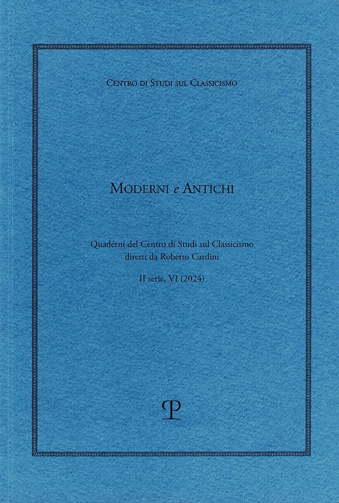 9788859624639-Moderni e antichi. Quaderni del Centro di studi sul classicismo diretti da Rober
