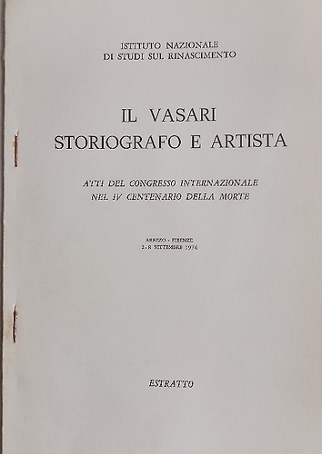 L' eredità del Vasari storiografo in Germania: Joachim von Sandrart.