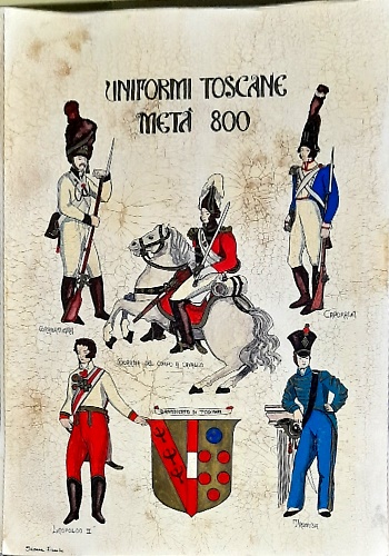 Uniformi Toscane metà 800.