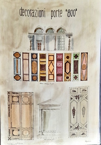 Decorazioni porte  dell' 800.