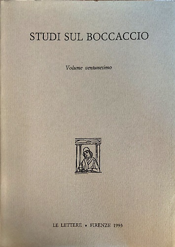 Studi sul Boccaccio. Volume ventunesimo,